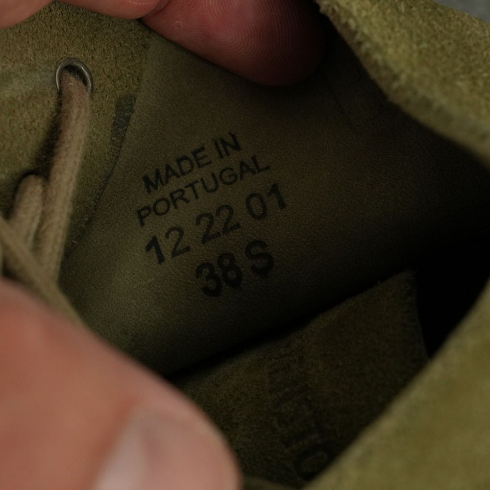 Birkenstock Bend Mid Sneaker Womens 38 Olive Green Suede Nubuck Leather Lace Up - Picture 3 of 8